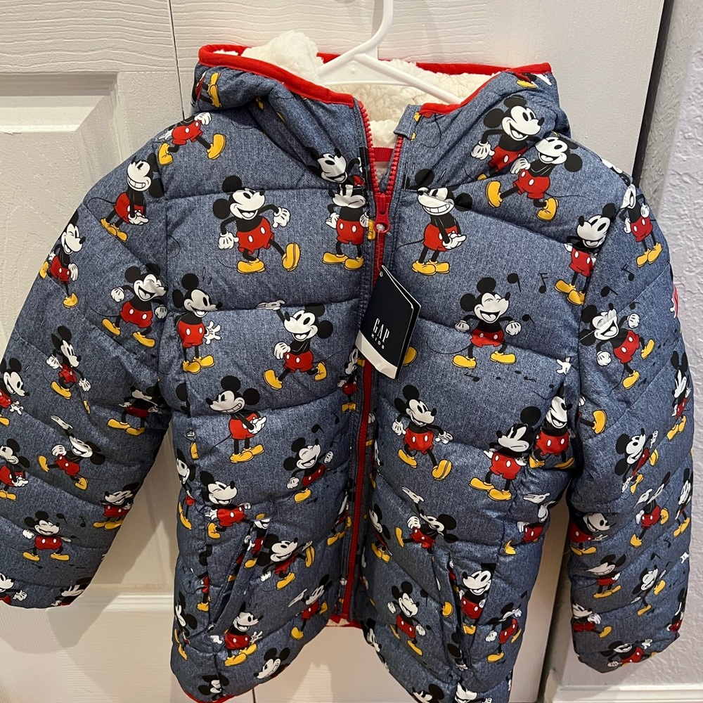 Gap Kids Disney Puffer Jacket Girls L